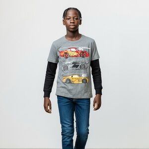 ✨5 for $25✨ Disney Gray Cars Long Sleeve Shirt